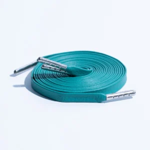 Cordones Premium de Cuero Agua Marina